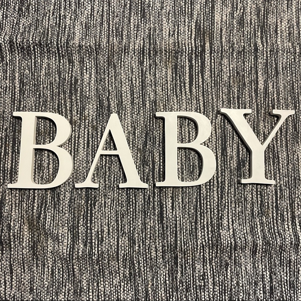 Set of 4 Pottery Barn Letters